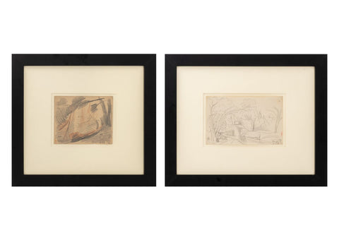 Oscar F. Bluemner Landscape Studies Mixed Media, 2
