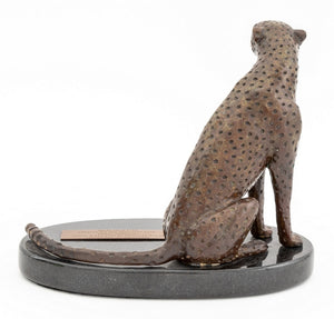 Donald Greig Seated Cheetah Bronze Sculpture (9738517381427)