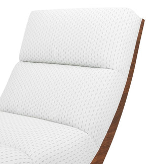 Contemporary White Upholstered Slipper Chair (9756085846323)