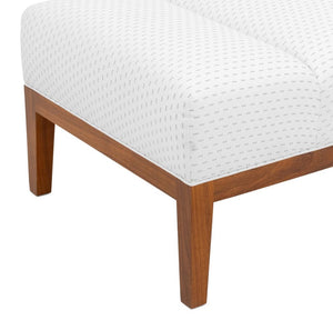 Contemporary White Upholstered Slipper Chair (9756085846323)