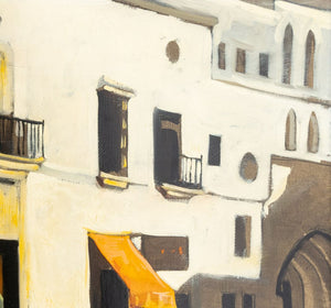 M.W. Huggins "La Blanco" Oil on Canvas (9893209178419)