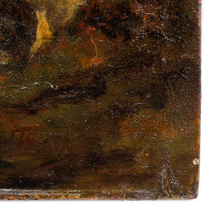 Barbizon School Pastoral Scene Oil, 19th C. (9767015645491)