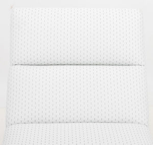 Contemporary White Upholstered Slipper Chair (9756085846323)