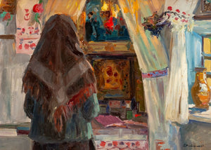 Andrei Potapenko Interior Scene Oil on Canvas (9804752290099)