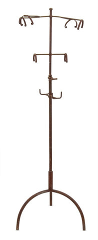 Wrought Iron Adjustable Coat Rack