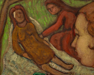 Philip Standish Read Seated Female Nude Oil (9816279515443)
