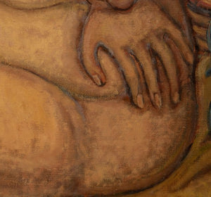 Philip Standish Read Seated Female Nude Oil (9816279515443)