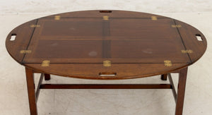 Campaign Style Mahogany Butler's Table (9842633376051)