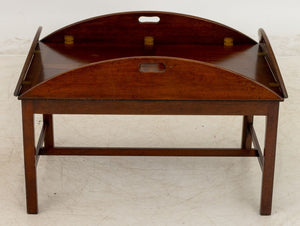 Campaign Style Mahogany Butler's Table (9842633376051)
