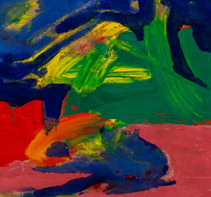 Contemporary School Abstract Mixed Media on Canvas (9738812850483)