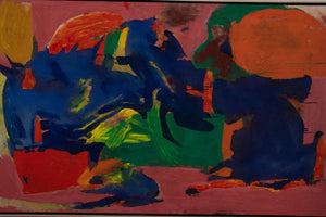 Contemporary School Abstract Mixed Media on Canvas (9738812850483)