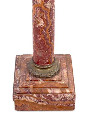 French Gilt Metal Mounted Sicilian Jasper Pedestal (9706435576115)