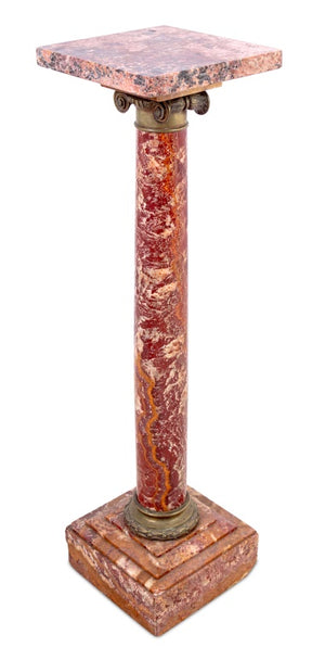 French Gilt Metal Mounted Sicilian Jasper Pedestal (9706435576115)