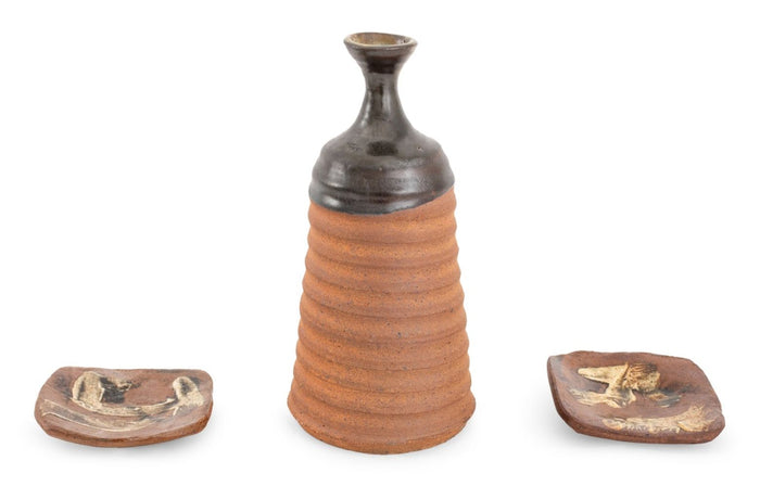 Bruno LaVerdiere Beehive Vase and Coasters, 3