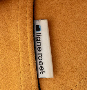 Ligne Roset Suede Upholstered Chair & Ottoman (9755184759091)