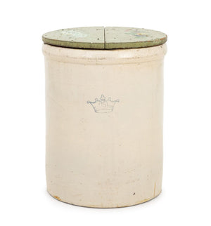 Robinson Ransbottom Antique Stoneware Covered Crock
