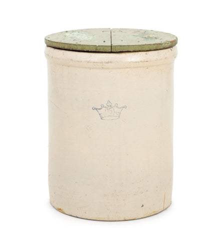 Robinson Ransbottom Antique Stoneware Covered Crock