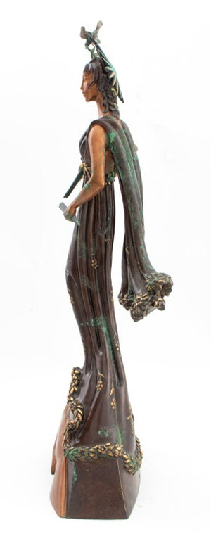 Erte "Peace" Patinated Bronze Sculpture, 1984 (9756522610995)