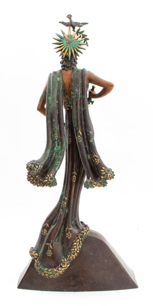 Erte "Peace" Patinated Bronze Sculpture, 1984 (9756522610995)