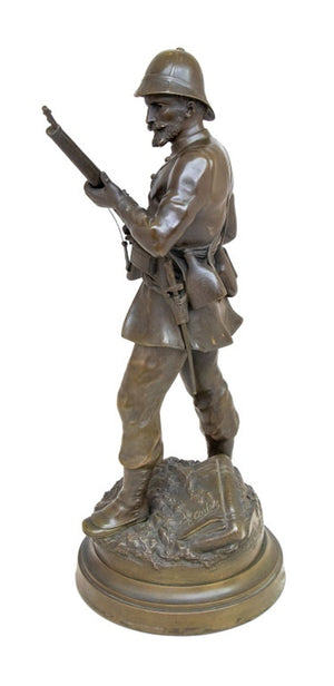 French Soldier Patinated Bronze Sculpture (9846998073651)