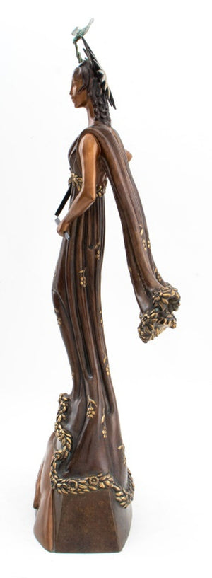Erte "Peace" Patinated Bronze Sculpture, 1984 (9756525199667)