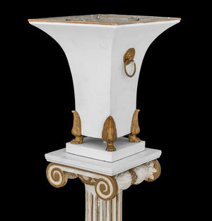 Hollywood Regency Patinated Metal Torchieres, 2 (9859473998131)