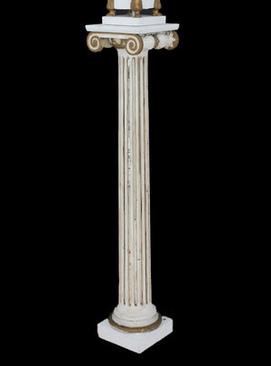 Hollywood Regency Patinated Metal Torchieres, 2 (9859473998131)