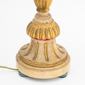 Neoclassical Style Giltwood Table Lamps, Pair (9816357208371)