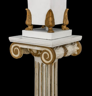 Hollywood Regency Patinated Metal Torchieres, 2 (9859473998131)