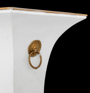 Hollywood Regency Patinated Metal Torchieres, 2 (9859473998131)