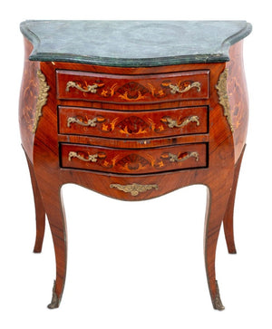 Louis XV Style Kingwood Marquetry Bombe Commode (9738817634611)