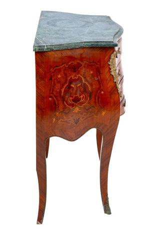 Louis XV Style Kingwood Marquetry Bombe Commode (9738817634611)