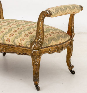 Louis XVI Style Giltwood Window Seat, 19th C. (9835725881651)