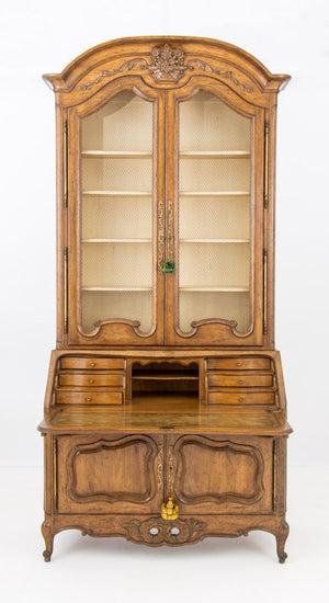 French Provincial Walnut Bureau Bookcase (9893271306547)