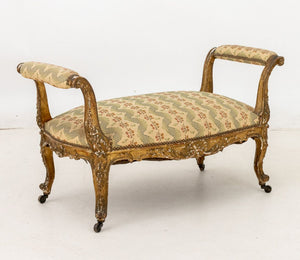 Louis XVI Style Giltwood Window Seat, 19th C. (9835725881651)