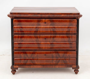 Biedermeier Flame Mahogany Commode (9816384799027)