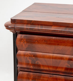 Biedermeier Flame Mahogany Commode (9816384799027)