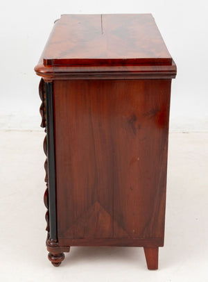 Biedermeier Flame Mahogany Commode (9816384799027)
