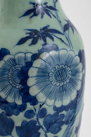 Chinese Blue & White Porcelain Vase Mounted Lamp (9855716294963)