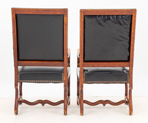 Louis XIV Style Walnut Fauteuil, Pair (9893273960755)