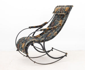 Victorian Brass and Cast Iron Rocking Chair (9893277630771)