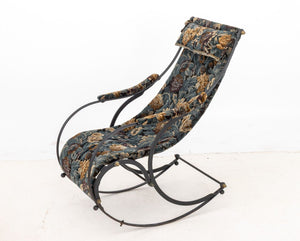 Victorian Brass and Cast Iron Rocking Chair (9893277630771)