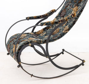 Victorian Brass and Cast Iron Rocking Chair (9893277630771)
