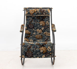 Victorian Brass and Cast Iron Rocking Chair (9893277630771)