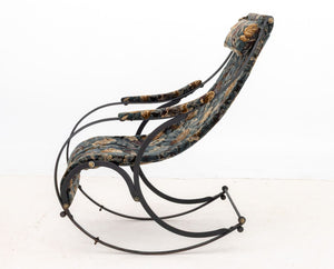 Victorian Brass and Cast Iron Rocking Chair (9893277630771)