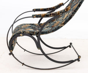 Victorian Brass and Cast Iron Rocking Chair (9893277630771)