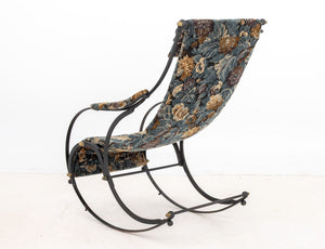 Victorian Brass and Cast Iron Rocking Chair (9893277630771)