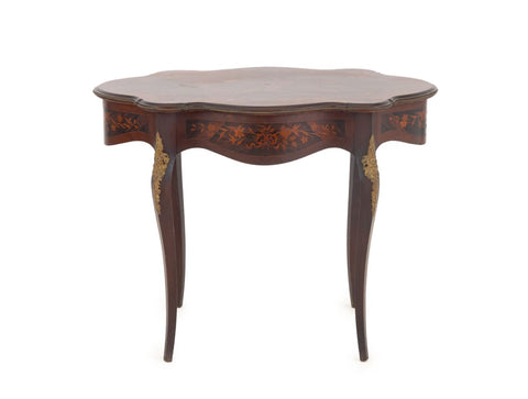 Louis XV Style Marquetry Kingwood Table, 19th C.