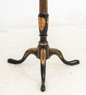 Regency Style Ebonized & Gilt Painted Tripod Table (9767046742323)