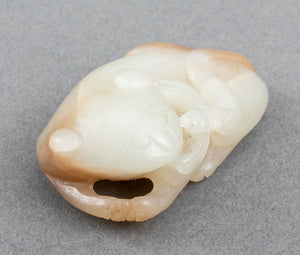 Chinese Foo Lion & Dragonfly Jade Carving (9752076321075)